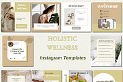 Wellness Coach Instagram Templates 2, a Social Media Template by Deepa Template Studio (Thumbnail 1 of 8)