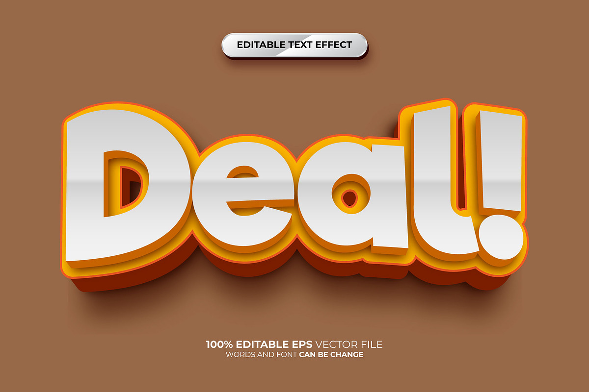 Deal 3D Editable Text Effect, a Layer Style Add-On by Md Jahidul99 (Photo 2 of 2)