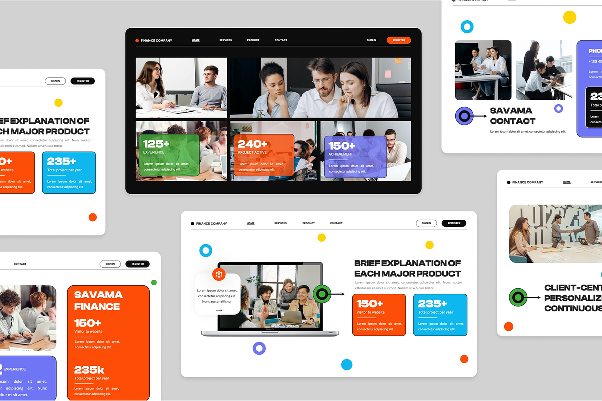 Finance Company Creative Powerpoint, a Presentation Template by Annora Studio (Photo 4 of 5)