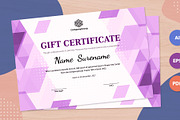 Gift Certificate Template Ai, EPS, a Business Card Template by Halfcircle (Thumbnail 1 of 3)