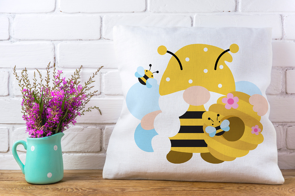 Gnomes Honey Bee Flat Clipart, an Animal Illustration by Noey smiley (Photo 7 of 7)