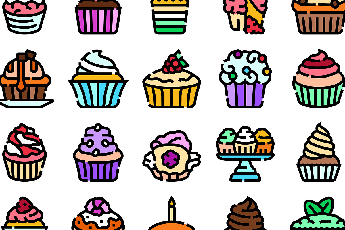 Sweet dessert cupcakes and muffins, an Object Graphic by pikepicture (Photo 3 of 3)