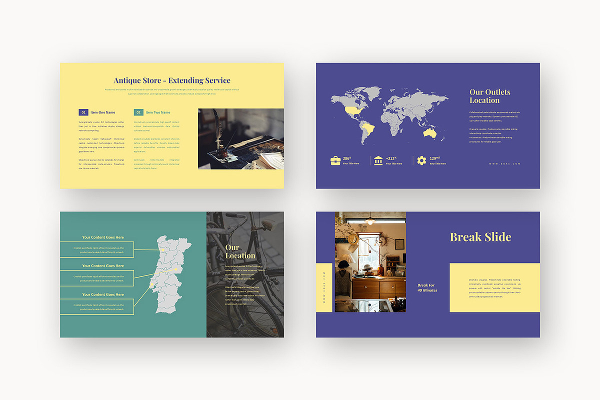 Ebae : Vintage Shop Keynote, a Presentation Template by Punkl Camp (Photo 7 of 16)
