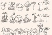 Mushrooms Digital Stamps, a Graphic by Favorites_Art (Thumbnail 9 of 15)