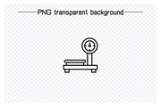 Weight Scale Icons Line Set, an Outline Icon by Designfour (Thumbnail 3 of 7)