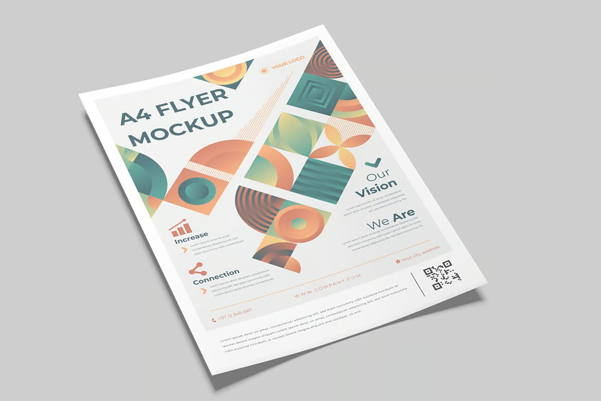 Flyer Mockup, an Advertising Mockup by Se٧enStudio (Photo 4 of 4)