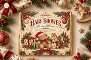 Christmas Baby Shower Bundle Canva, a Marketing Template by KennedyStudio (Thumbnail 9 of 22)