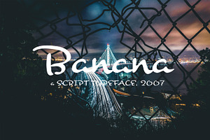 Banana, a Script Font by Dharma Type