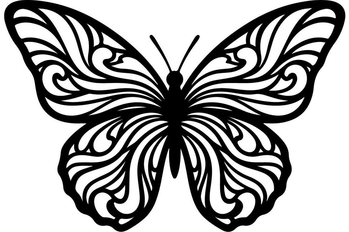 Elegant Butterfly Silhouette, an Object Graphic by Designer_Momina (Photo 18 of 18)