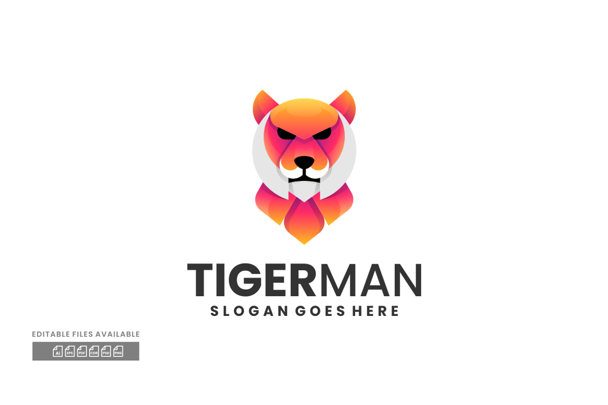 Tiger Gradient Colorful Logo, a Branding & Logo Template by ivan_artnivora