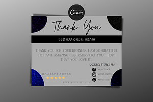 Thank You Order Card | Canva, a Card Template by tahananeart