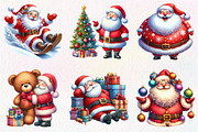 Christmas Funny Fat Santa Claus, an Illustration by Dream Creation (Thumbnail 3 of 7)