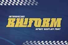 Bhiform – Sport Racing Font