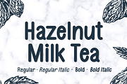 Hazelnut Milk Tea, a Sans Serif Font by Fikryal Studio (Thumbnail 1 of 15)