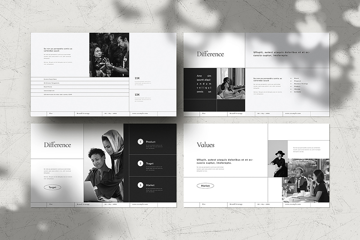 Brand Strategy Template, a Presentation Template by WhiteGraphic (Photo 4 of 7)