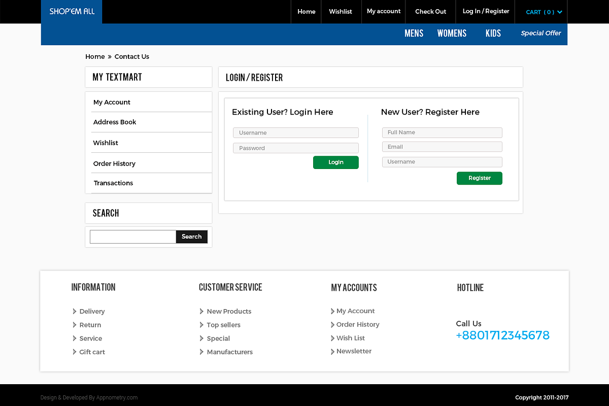 Shop'em All | Ecommerce PSD Template, a Websites & App Template by Saif71 - Shop (Photo 4 of 6)