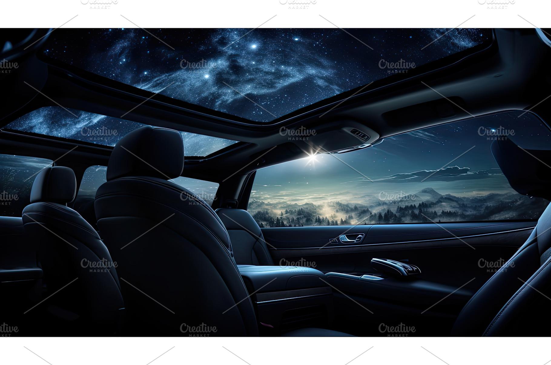 sky sun roof car ai generated, a Nature Photo by pikepicture