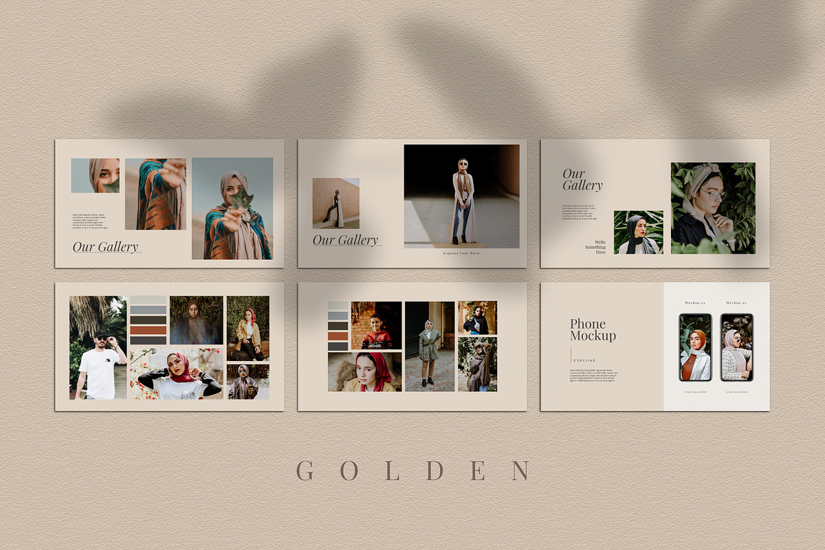 Golden - Fashion Keynote Template, a Presentation Template by Collaborg Studio (Photo 7 of 8)