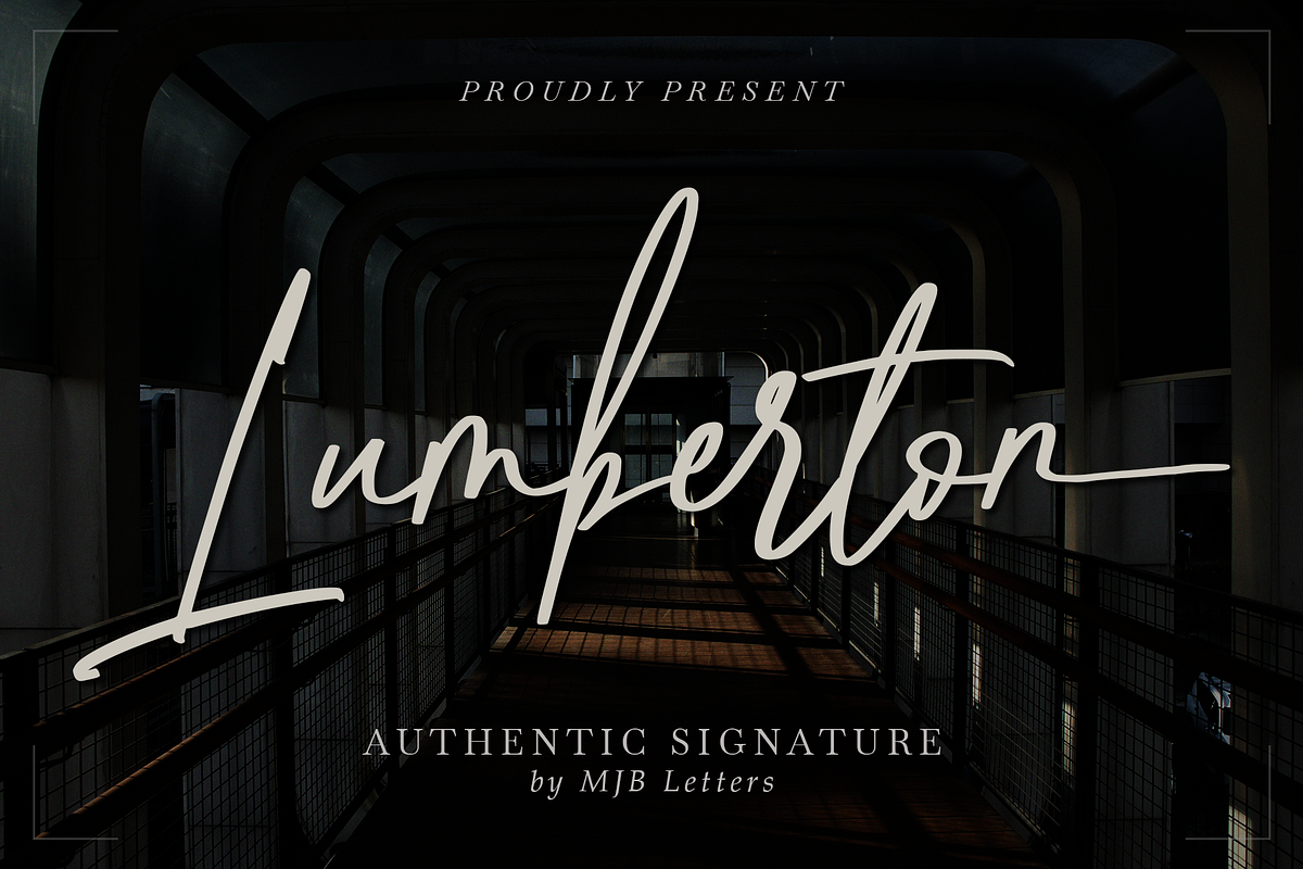 Lumberton - Authentic Signature, a Handwritten Font by MJB Letters (Photo 1 of 11)