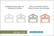 Minimal garage sale icons, an Outline Icon by Picture Window (Thumbnail 5 of 5)