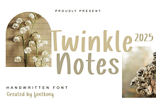 Twinkle Notes – Handwritten Font