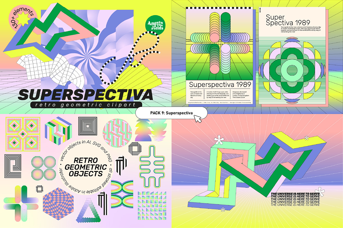 75% OFF Pop Futurism Bundle, an Object Graphic by angelainthefields (Photo 16 of 18)