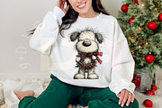 Whimsical Christmas Fluffy Dogs PNG, a Transportation Illustration by Digital Artistic99 (Thumbnail 5 of 7)