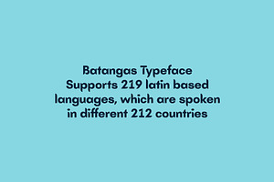 Batangas Typeface