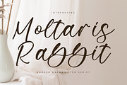 Moltaris Rabbit, a Script Font by Integritype Studio (Thumbnail 1 of 15)