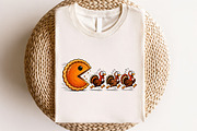 Thanksgiving Pumpkin Pie Chasing, a Seasonal Illustration by CraftArtStudio (Thumbnail 4 of 4)