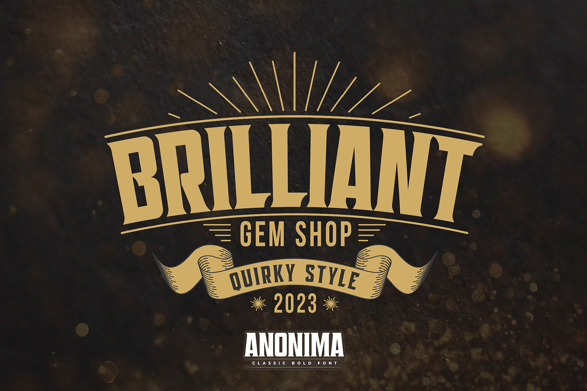 ANONIMA - Classic Bold Font, a Sans Serif Font by Gassstype (Photo 5 of 10)