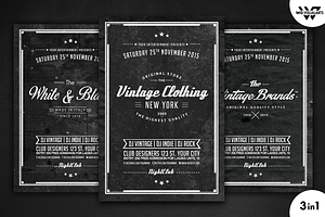 Vintage Retro Flyer Template Vol.5