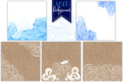 Waves. Graphic set., a Pattern Graphic by maritime_m (Thumbnail 6 of 7)