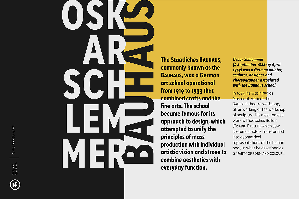Kanyon Condensed, a Sans Serif Font by Hurufatfont (Photo 4 of 11)