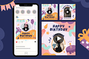 5 Birthday Animated Templates, a Templates & Theme by TemplateCastleStore (Thumbnail 6 of 18)