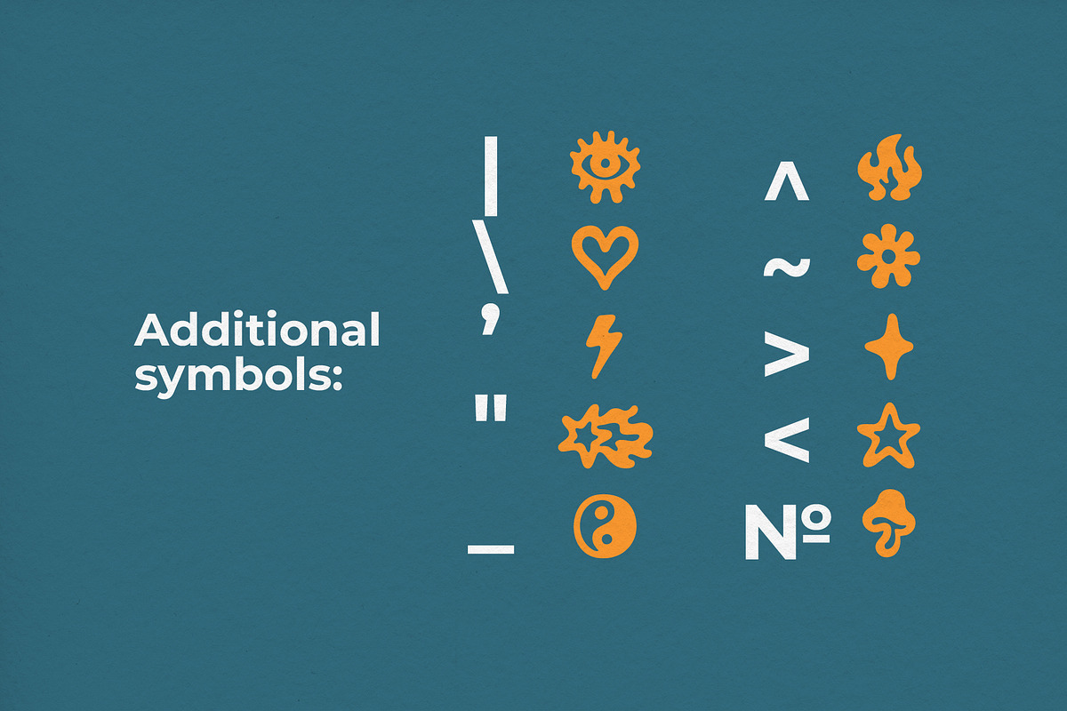 Funky Groove Psychedelic Font, a Font by Graphic Spirit (Photo 11 of 12)