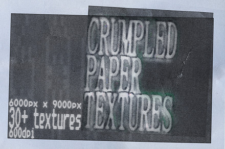 Crumpled archive paper textures, a Texture Graphic by Textexp
