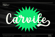 Carvile - Rounded Calligraphy Font, a Script Font by HRDR (Thumbnail 1 of 10)