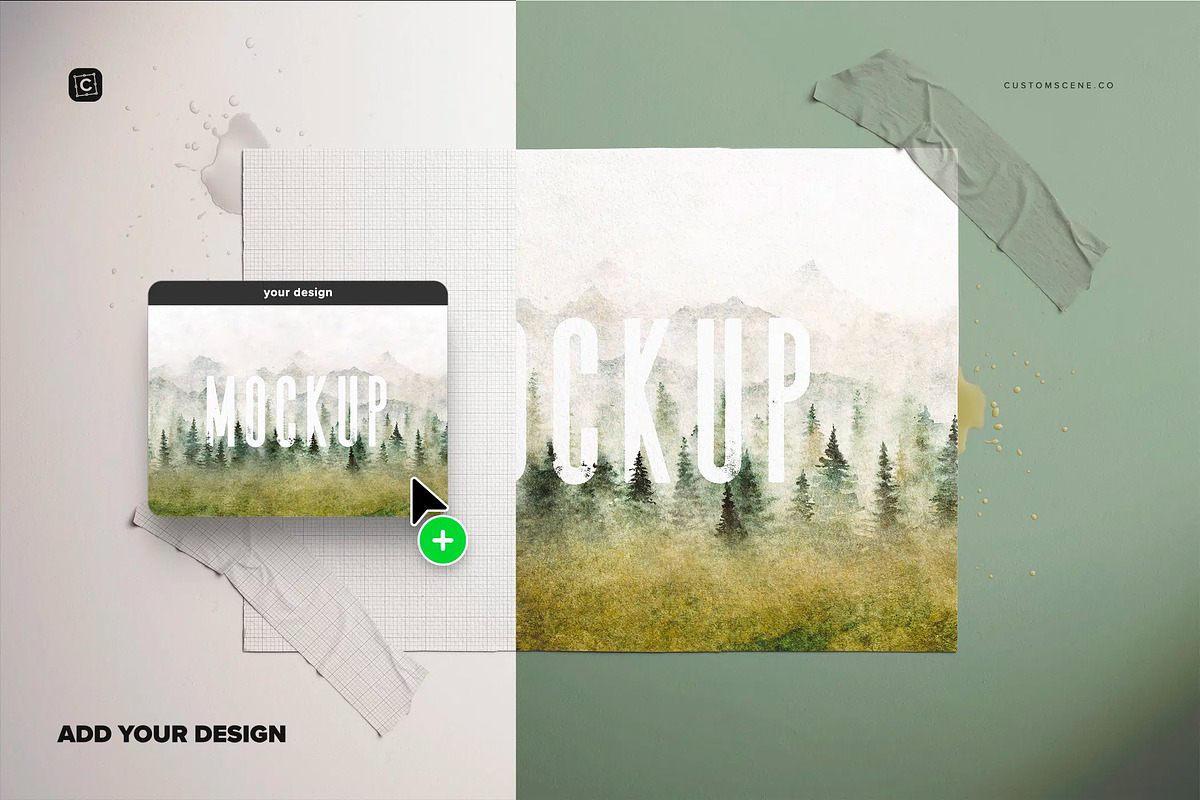 A4 Watercolor Paper Mockup, a Product Mockup by Custom Scene (Photo 5 of 10)