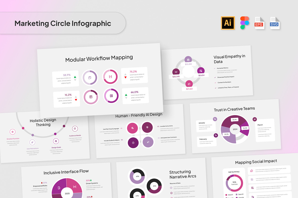 Marketing Circle Infographics, a Presentation Template by Antstheme (Photo 1 of 2)