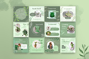 Green Life 3in1 Canva Template, a Social Media Template by Brandearth RRGraph (Thumbnail 9 of 11)