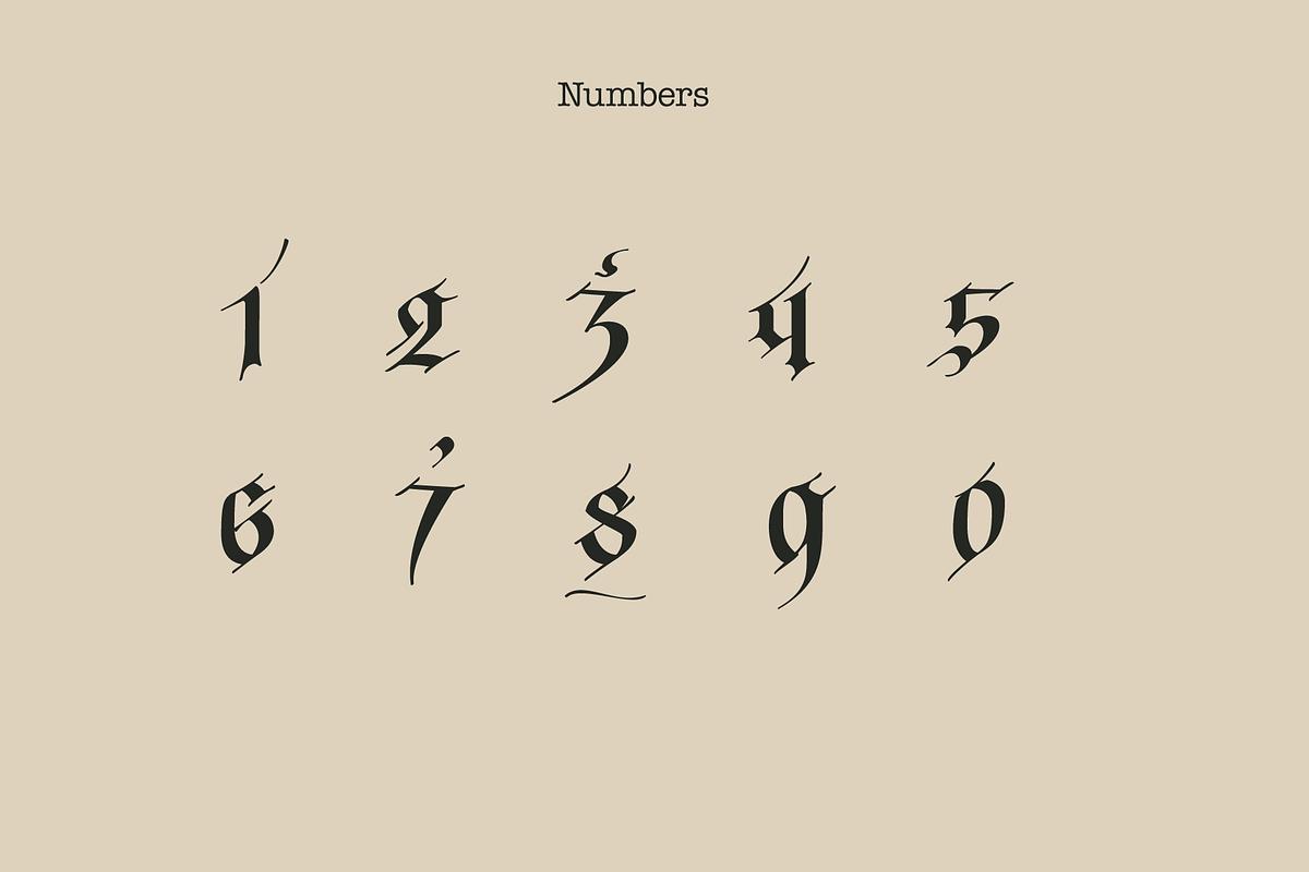 Fraktur Blackletter Gothic Font, a Blackletter Font by kaer_shop (Photo 10 of 11)
