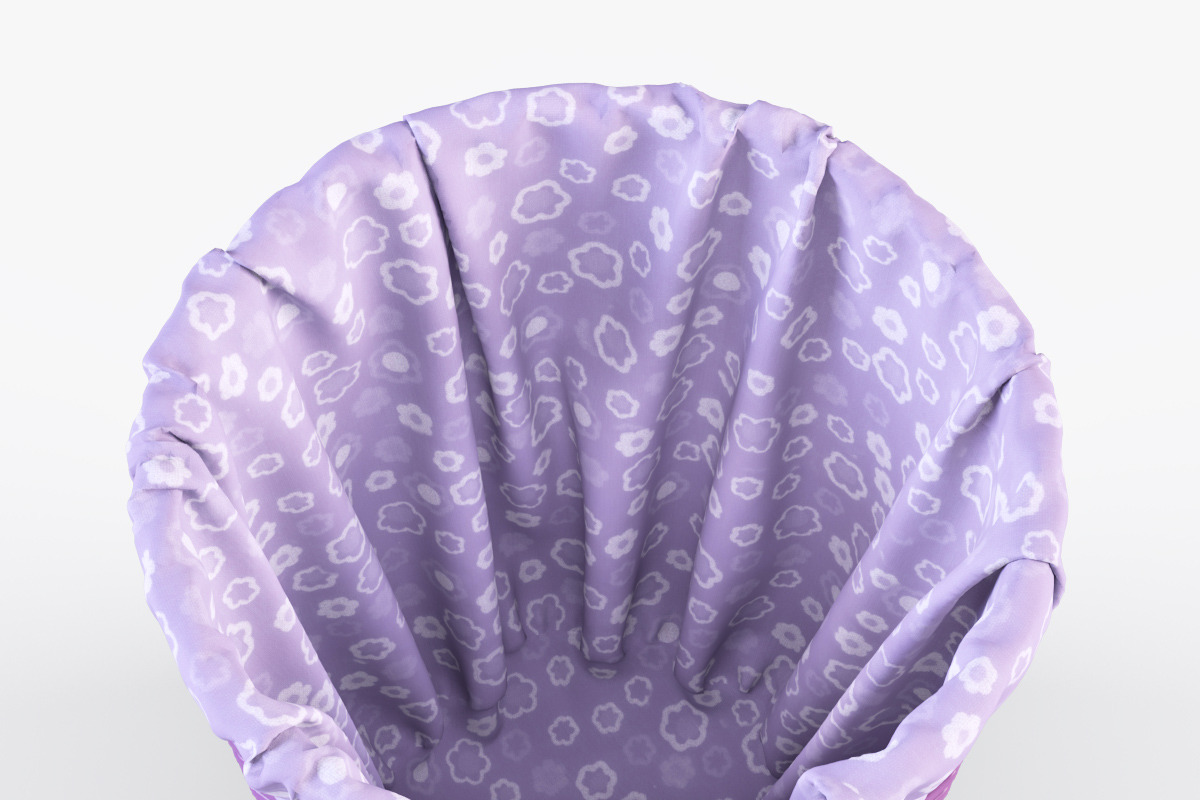 Wicker Laundry Basket 03 Purple, an Object 3D Model by Markelos (Photo 4 of 12)
