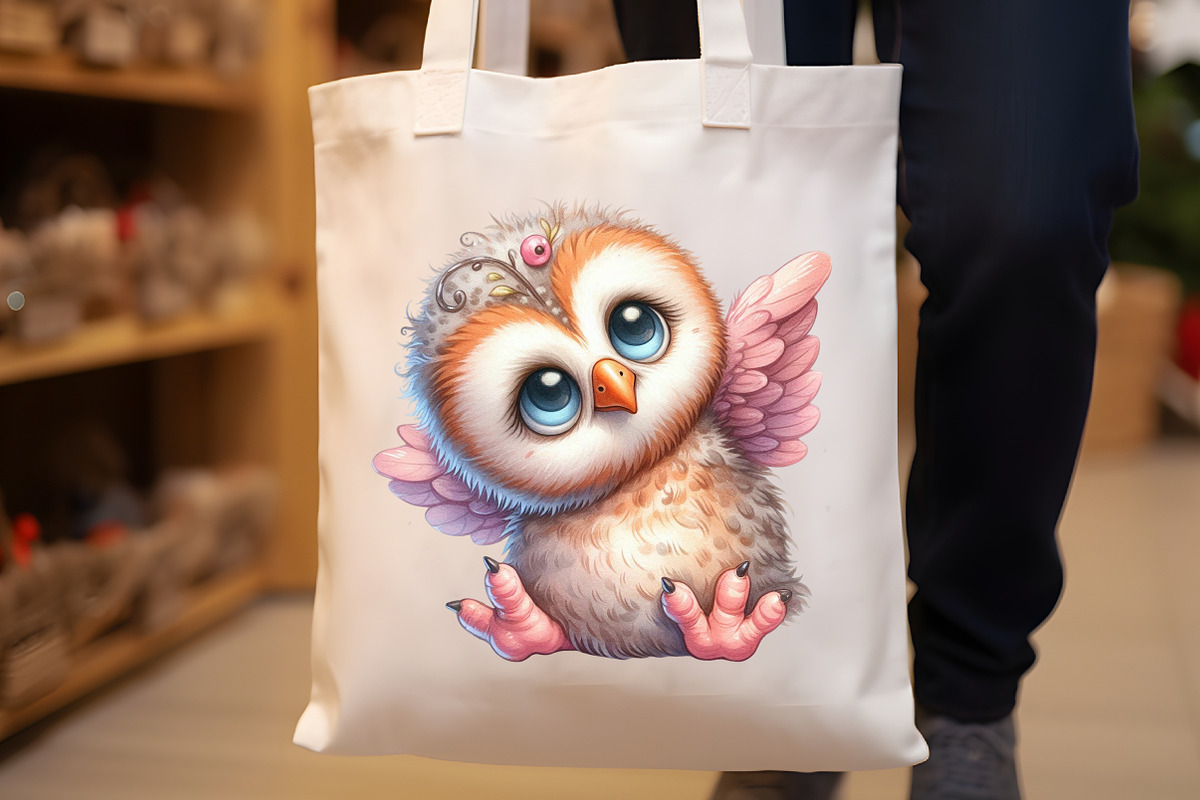 Watercolor Baby Owl Clipart, an Illustration by Rose Art (Photo 6 of 7)