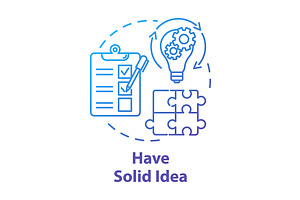 Have Solid Idea Concept Icon