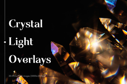 Crystal Light Overlays, a Texture Graphic by Freezerondigital