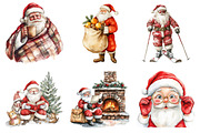 Vintage Christmas Santa Clipart, an Illustration by Daily.Designs (Thumbnail 2 of 5)