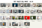 T-Shirt Mockup pack / Urban Edition, a Shirt Mockup by Arfis (Thumbnail 3 of 28)
