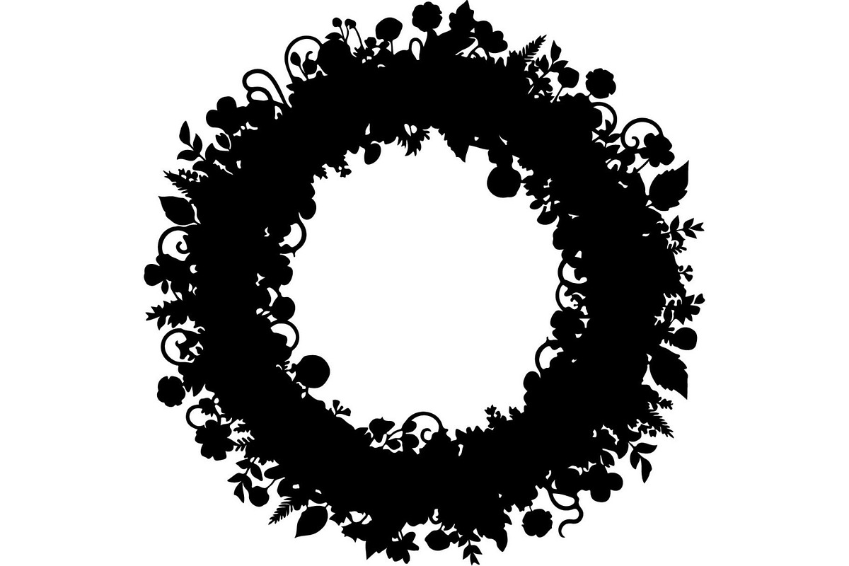Botanical Laurel Wreath Silhouette, an Object Graphic by Creativeshirt (Photo 14 of 17)