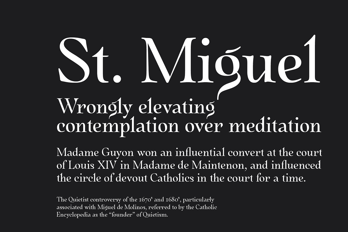 Quietism Display Base Pack, a Serif Font by Michael Rafailyk (Photo 10 of 12)